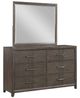 New Classic® Home Furnishings Landon Walnut Dresser and Mirror-0
