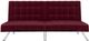 dhp furniture® Emily Burgundy Convertible Futon-3