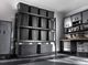 Gladiator® Hammered Granite 90" x 90" Heavy Duty Mega Rack with Four Adjustable Shelves-2