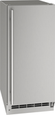U-Line® 15" Stainless Solid Outdoor Crescent Ice Maker-0