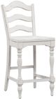 Liberty Furniture Magnolia Manor Antique White Ladder Back Counter Chair-0