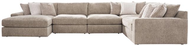 Signature Design by Ashley® Nexora-Court 5-Piece Burlap Left-Arm Facing Sectional and Chaise-0