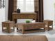 International Furniture Direct Walnut Reddish Brown 54" Sofa Table-1