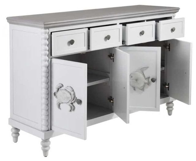 Stylecraft Montauk White Cabinet-3