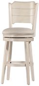 HH2 Home Clarion Sea White Swivel Bar Stool-0