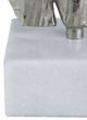 A & B Home 2-Piece Silver/White Tree Bark Statuaries Set-3