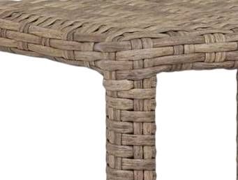 Sunset West Havana Weathered Tobacco Leaf Natural Materials/Resin Outdoor End Table-1