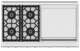 Hestan® KRT Series 48" Steeletto Natural Gas Rangetop with 24" Griddle-1