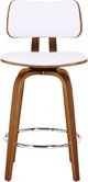 Inspire™ Zuni Walnut/White 26" Swivel Counter Stool -3