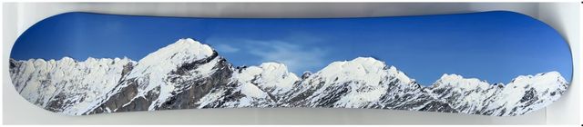 Classy Living Exhilarating Mountain Majesty Snowboard Wall Art-0