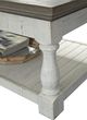 Signature Design by Ashley® Havalance Gray Lift-Top Cocktail Table with White Base-3