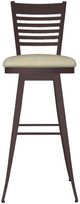 Amisco Customizable Edwin Upholstered Swivel Spectator Stool-1