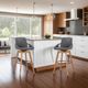 Armen Living Baylor Gray/Walnut Swivel Counter Stool-1