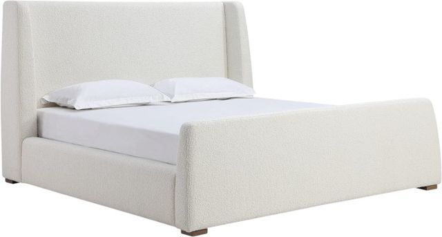 Modus Furniture Formosa Presley Cottage Cheese Queen Upholstered Panel Bed-0