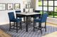 New Classic® Home Furnishings Celeste 5-Piece Blue/Espresso Counter Dining Set-1