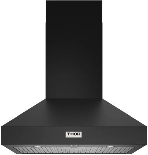 Thor Kitchen® 36" Professional Black Wall Mount Pyramid Range Hood-0