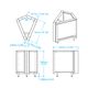 Kalamazoo™ Outdoor Gourmet Signature Series Marine-Grade Stainless Steel 45-Degree Blind Corner Unit-1