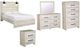 Signature Design by Ashley® Cambeck 5-Piece Whitewash White King Panel Bed Set-0
