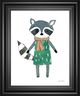 Classy Living Dressed Raccoon Portrait Wall Art-0
