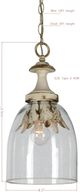 Forty West Camden Bronze Glass Pendant-1