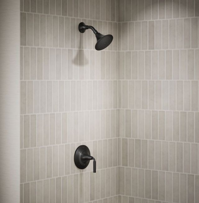 KOHLER® Tone™ Rite-Temp® Matte Black 2.5 GPM Shower Trim Kit-1
