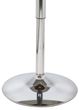 Armen Living Bentley Walnut Adjustable Round Pub able with Chrome Base -2