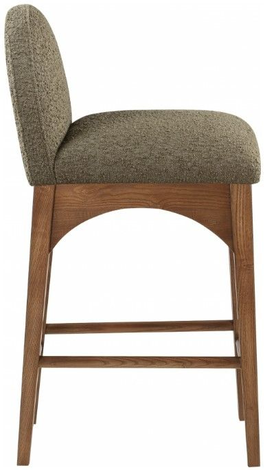 Meridian Furniture Waldorf Olive/Walnut Brown Counter Stool-2