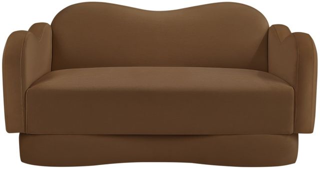 Meridian Furniture Bloom Saddle Velvet Loveseat-1