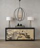 Currey & Company Lamont Clear/Brass Table Lamp-2