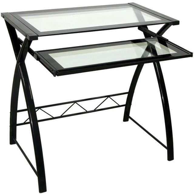 Bell'O® High Gloss Black Computer Desk-0