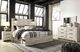 Signature Design by Ashley® Cambeck 3-Piece Whitewash Queen Panel Headboard Bed Set-4