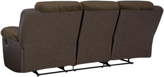 Benchcraft® Dorman Chocolate Manual Reclining Sofa-3