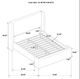Coaster® Alamosa White Upholstered Queen Panel Bed-3