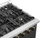 FORNO® Galiano Series Alta Qualita 36" Black and Antique Brass Pro Style Dual Fuel Range-4