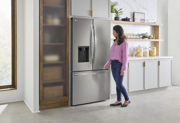 LG 36 in. 25.5 Cu. Ft. PrintProof™ Stainless Steel Counter-Depth French Door Refrigerator