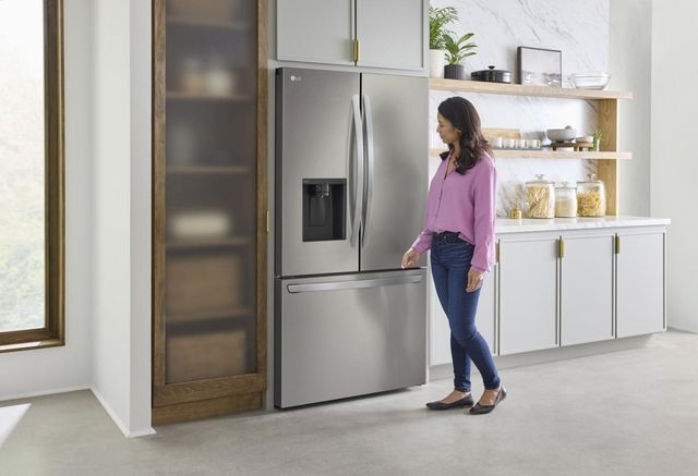 LG 36 in. 25.5 Cu. Ft. PrintProof™ Stainless Steel Counter-Depth French Door Refrigerator-15