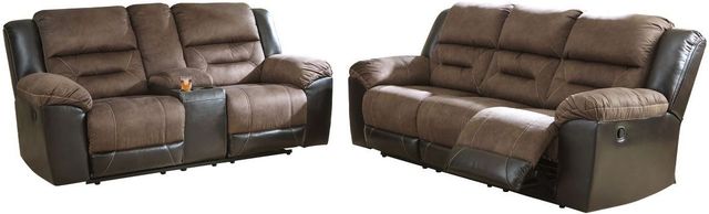 Signature Design by Ashley® Earhart 2-Piece Chestnut Living Room Set-0