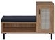 Coaster® Teller Black/Natural Oak Shoe Storage Bench-2
