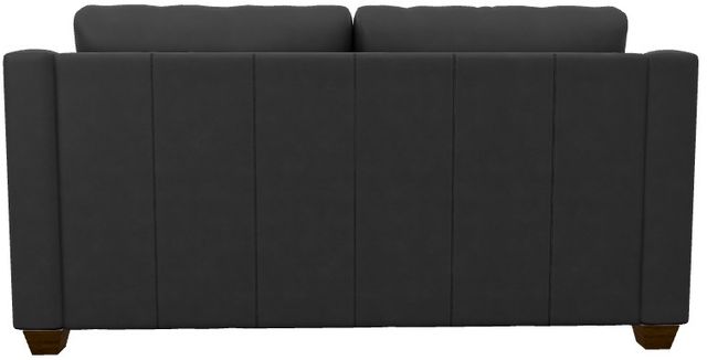 La-Z-Boy® Charlie Navy Leather Apartment-Size Sofa-4