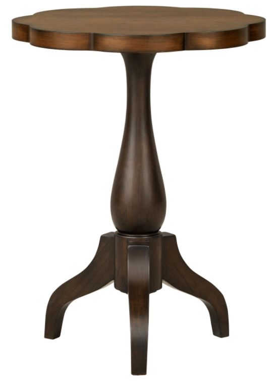 Legacy Classic Lake House Dried Tobacco/Pinecone Round End Table-0