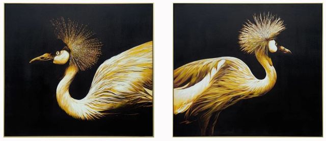 Classy Art 2-Piece Style 14 Hand Painted Textured Wall Art Set-0