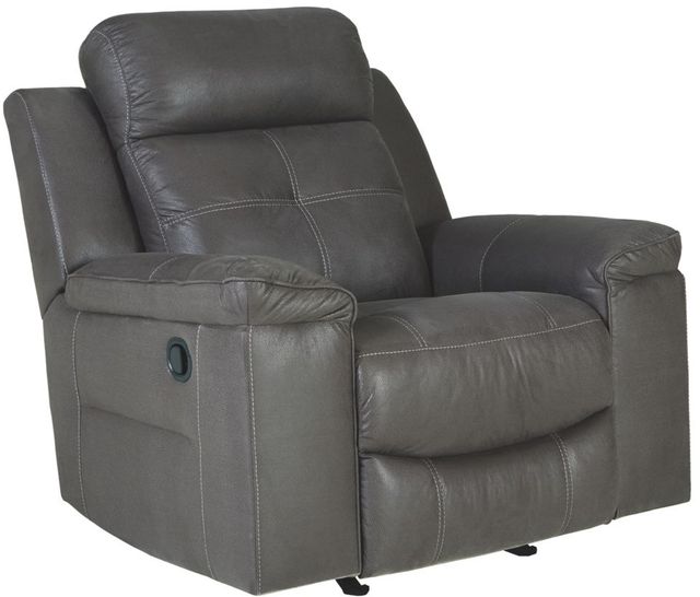 Signature Design by Ashley® Jesolo Dark Gray Rocker Recliner-0