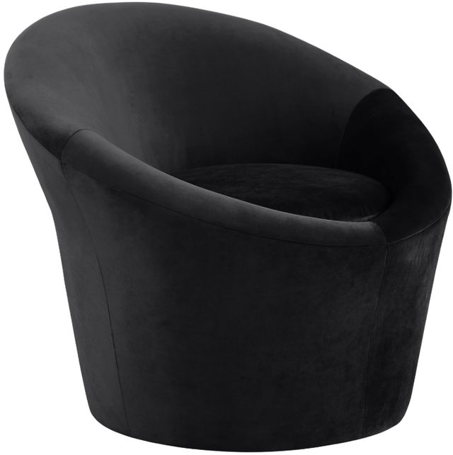Meridian Furniture Tristan Black Velvet Upholstered Accent Chair-0