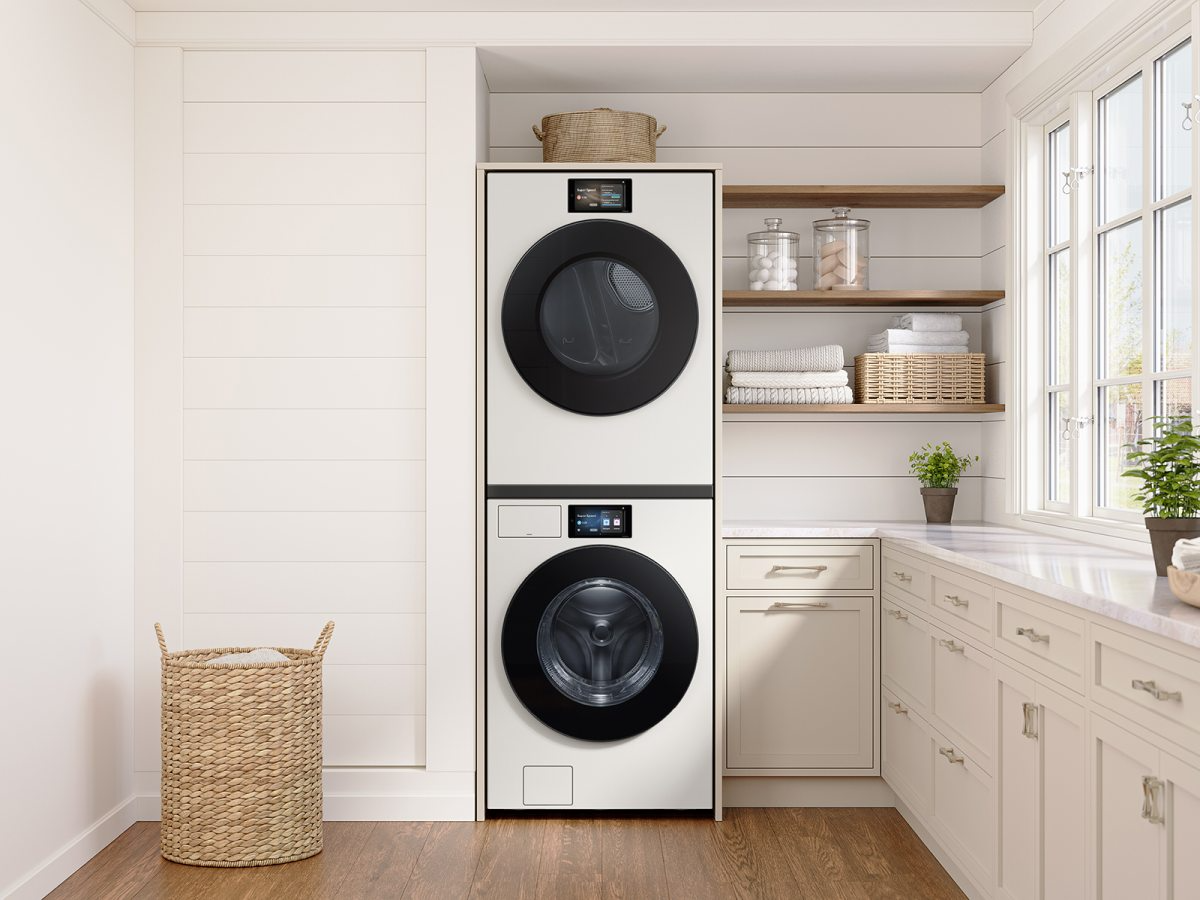 ★BOSLEY THE DRYER★ Samsung Bespoke AI 7.6 Cu. Ft. Ivory Front Load Electric Dryer