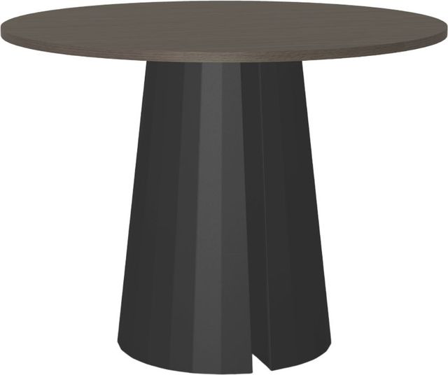 Amisco Customizable Gemma 48" Round Pub Table with 1" White Oak Veneer Top-0