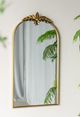 A & B Home Gold Large Arched Wall Mirror -4