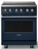 Viking® 5 Series 30" Slate Blue Pro Style Induction Range with Polished Chrome Trim-0