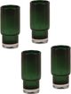 Dovetail Furniture Dellwyn 4-Piece Green Small Vase Set-0