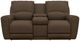 La-Z-Boy® Cassian Teak Manual Reclining Loveseat with Console-1