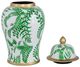 A & B Home Green/White Ginger Jar-2